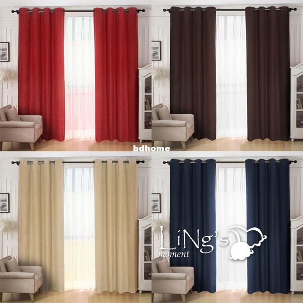 ling's solid color faux suede curtain for living room ready made eyelet ring window home decoration
ling's solid color faux suede curtain for living room ready made eyelet ring window home decoration
