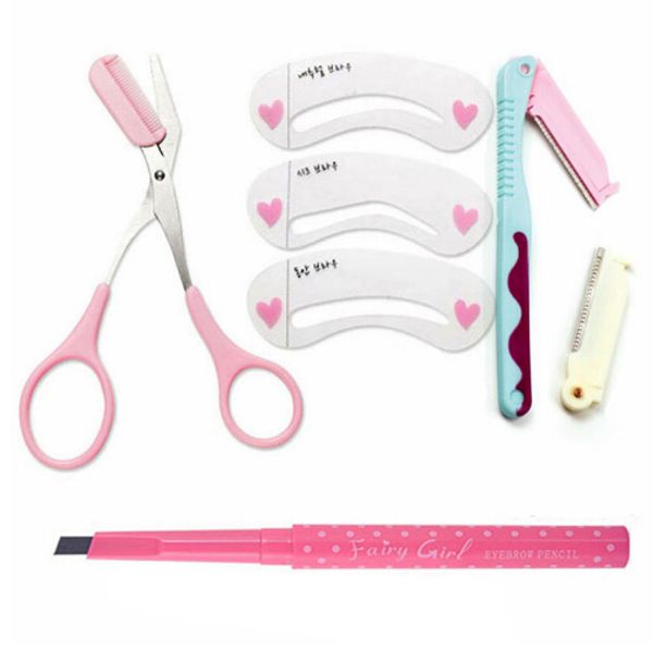 eyebrow 4 in 1 cosmetic tool set eyebrow shaving trimmer eyebrow drawing stencils eye make up tool kit for women hot
eyebrow 4 in 1 cosmetic tool set eyebrow shaving trimmer eyebrow drawing stencils eye make up tool kit for women hot