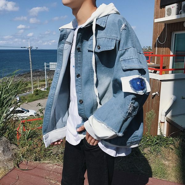 oversize denim jeans jacket men 2018 spring mens hooded jackets jeans plus size 3xl hip jacket male, Black;brown
oversize denim jeans jacket men 2018 spring mens hooded jackets jeans plus size 3xl hip jacket male, Black;brown