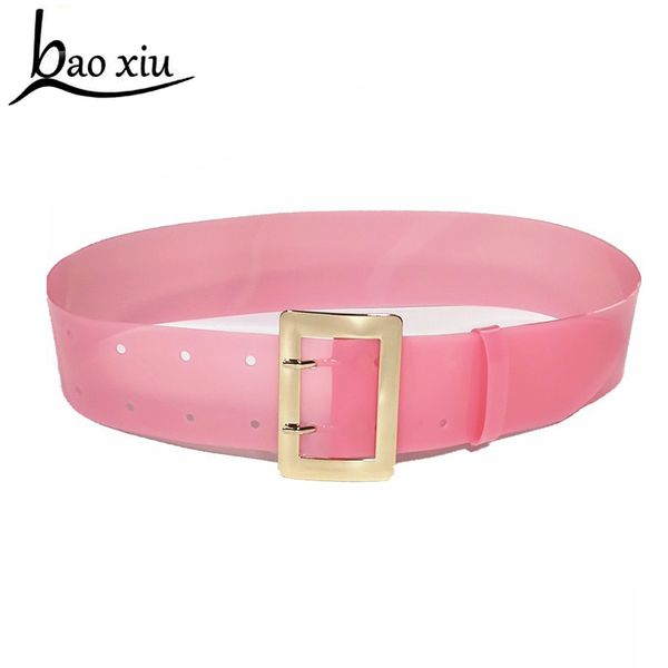 new pvc belts female summer transparent metal button high waist wide cummerbund belts for women 2018 fashion basic accessories, Black;brown
new pvc belts female summer transparent metal button high waist wide cummerbund belts for women 2018 fashion basic accessories, Black;brown