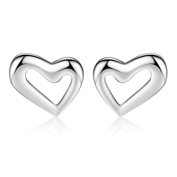 simple hert 925 sterling silver stud earrings for women classic cute girl's korean earring 2018 delicate fine jewelry, Golden;silver
simple hert 925 sterling silver stud earrings for women classic cute girl's korean earring 2018 delicate fine jewelry, Golden;silver
