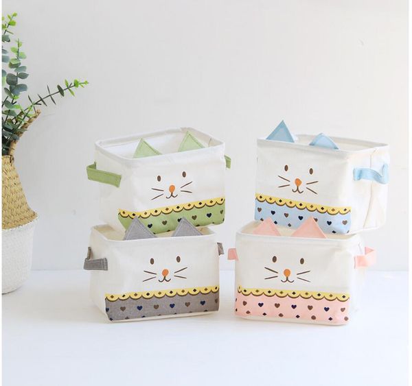 foldable waterproof canvas cat ear deskstorage basket sundries storage box cosmetic organizer jewelry stationery container
foldable waterproof canvas cat ear deskstorage basket sundries storage box cosmetic organizer jewelry stationery container