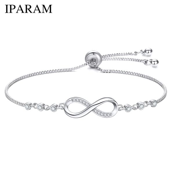 iparam luxurious crystal bracelet silver color adjustable infinity charm bracelets for women fashion jewelry 2018 new, Golden;silver
iparam luxurious crystal bracelet silver color adjustable infinity charm bracelets for women fashion jewelry 2018 new, Golden;silver