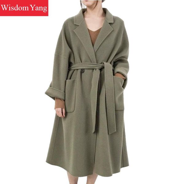 winter warm coat beige blue green khaki sheep wool coats womens long oversize bodycon loose woolen ladies overcoat outerwear, Black
winter warm coat beige blue green khaki sheep wool coats womens long oversize bodycon loose woolen ladies overcoat outerwear, Black