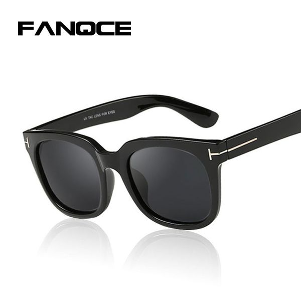 

fanqce 2019 cool sunglasses driving men women superstar square polaroid james bond classic fashion tr90 frame male sun glasses, White;black