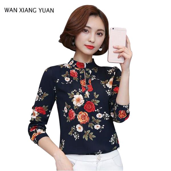 wan xiang yuan women shirts 2017 fashion autumn long-sleeved chiffon blouse print lady flowers shirts for women, White
wan xiang yuan women shirts 2017 fashion autumn long-sleeved chiffon blouse print lady flowers shirts for women, White