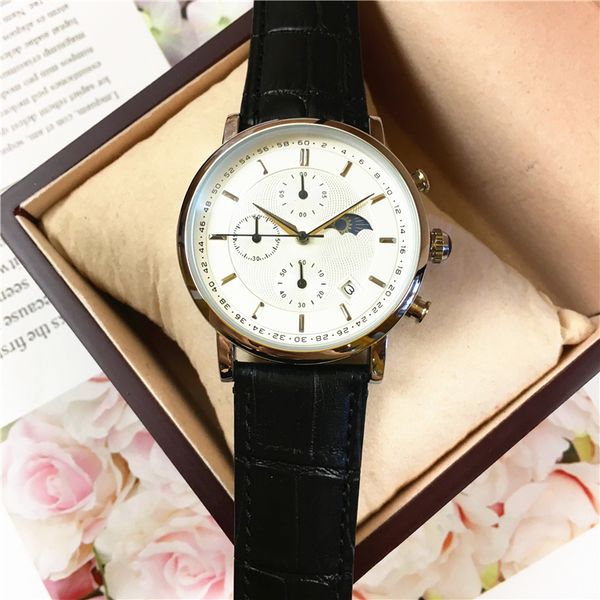 2019 new popular men watch luxury datejust black/brown leather belt relógios fashion special design subdials work man sport watch casual, Slivery;brown
2019 new popular men watch luxury datejust black/brown leather belt relógios fashion special design subdials work man sport watch casual, Slivery;brown