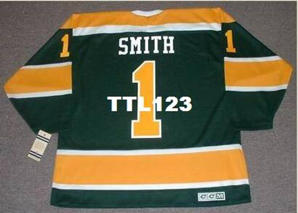 men #1 gary smith california golden seals 1970 ccm vintage home hockey jersey or custom any name or number retro jersey, Black;red
men #1 gary smith california golden seals 1970 ccm vintage home hockey jersey or custom any name or number retro jersey, Black;red