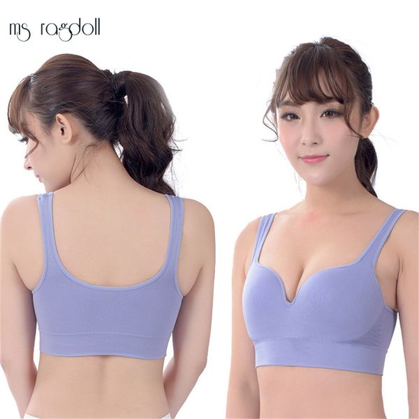 women push up sports bra 5 color u-neck wire seamless shakeproof breathable racerback fitness yoga vest yoga bras, White;black
women push up sports bra 5 color u-neck wire seamless shakeproof breathable racerback fitness yoga vest yoga bras, White;black