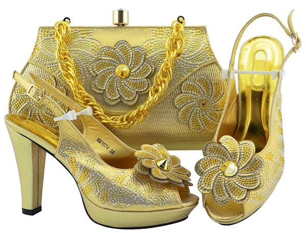 gold women pumps with big crystal flower design for dress african shoes match handbag set mm1074, Black
gold women pumps with big crystal flower design for dress african shoes match handbag set mm1074, Black