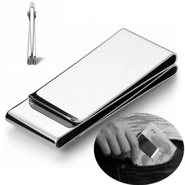iskybob stainless steel slim double sided men women money clip wallet metal money holder bill steel clip clamp, Black
iskybob stainless steel slim double sided men women money clip wallet metal money holder bill steel clip clamp, Black
