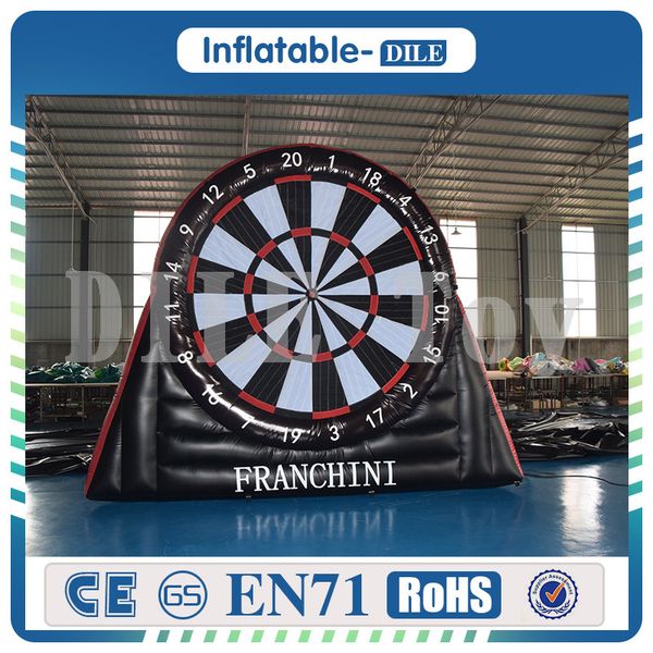 Door To Door Giant Pvc Inflatable Dart Board, Inflatable Foot Darts, Inflatable Soccer Dart , Big Balls Included