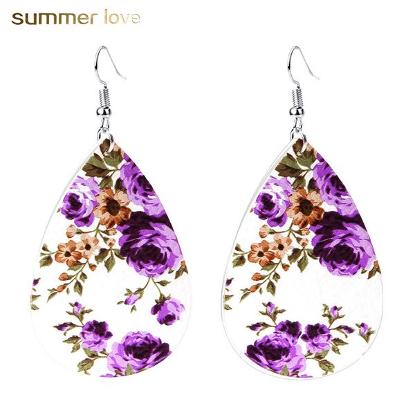 new arrival genuine leather waterdrop print floral hook dangle earing for women unique design 6 color drop fashion statement earrings, Silver
new arrival genuine leather waterdrop print floral hook dangle earing for women unique design 6 color drop fashion statement earrings, Silver