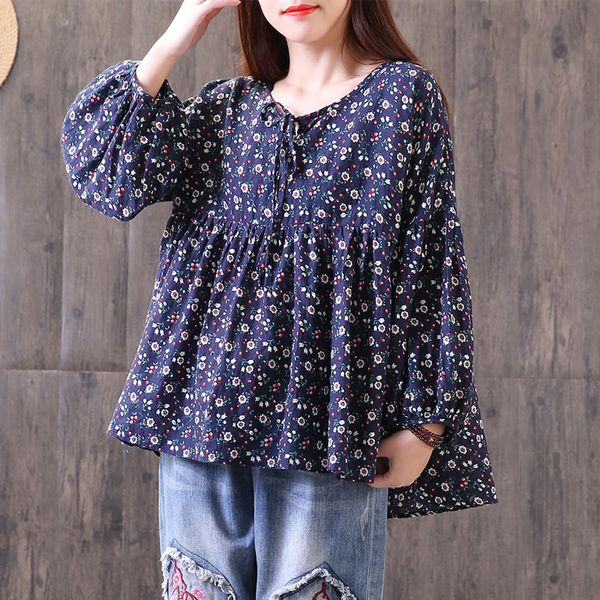 2018 spring fashion zanzea women casual crew neck long sleeve loose blouse vintage floral printed cotton linen pleated shirt top, White
2018 spring fashion zanzea women casual crew neck long sleeve loose blouse vintage floral printed cotton linen pleated shirt top, White