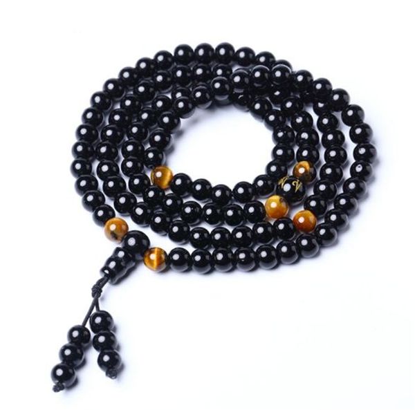 obsidian circle around 108 six-word motto buddha bead bracelet for lovers and lovers crystal wholesale, Black
obsidian circle around 108 six-word motto buddha bead bracelet for lovers and lovers crystal wholesale, Black