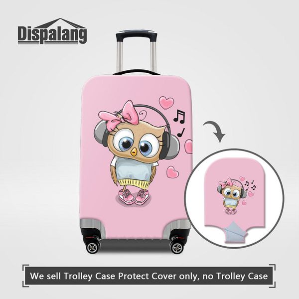 women fashion travel on road luggage cover for 18-32 inch trolley suitcase animal lucky owl cartoon musical note thick dust protector covers, Black
women fashion travel on road luggage cover for 18-32 inch trolley suitcase animal lucky owl cartoon musical note thick dust protector covers, Black