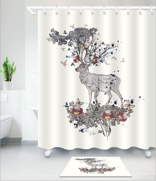 love deer pattern 3d print custom waterproof bathroom modern shower curtain polyester fabric bathroom curtain door mat sets
love deer pattern 3d print custom waterproof bathroom modern shower curtain polyester fabric bathroom curtain door mat sets