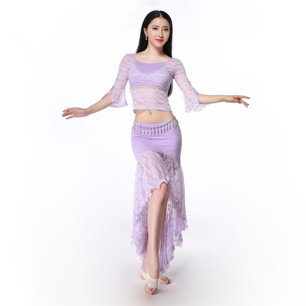 elegant women belly dancing clothes floral lace stretch and skirt flare sleeves bellydance class wear for girls, Black;red
elegant women belly dancing clothes floral lace stretch and skirt flare sleeves bellydance class wear for girls, Black;red