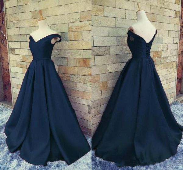 real image navy blue prom dresses 2018 off shoulder ruched satin corset back homecoming dresses evening party wear, Black
real image navy blue prom dresses 2018 off shoulder ruched satin corset back homecoming dresses evening party wear, Black