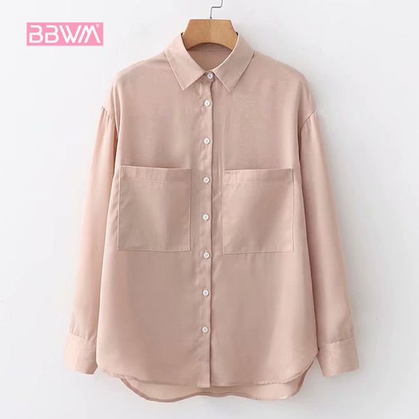 korean version of the large size women's 2018 autumn outfit new lapel long sleeve fashion wild women's shirt lapel business, White
korean version of the large size women's 2018 autumn outfit new lapel long sleeve fashion wild women's shirt lapel business, White