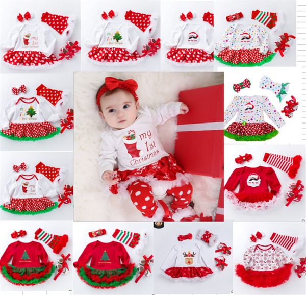 christmas baby girls rompers 4pcs set toddler babysuit tutu dress stocking & bowknot headband & prewalker xmas polka dot infant dresses gift, White
christmas baby girls rompers 4pcs set toddler babysuit tutu dress stocking & bowknot headband & prewalker xmas polka dot infant dresses gift, White