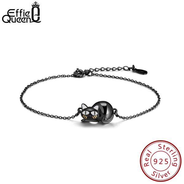 effie queen real 925 sterling silver bracelet for women white enamel cute black cat animal bracelets jewelry party gift dsb31
effie queen real 925 sterling silver bracelet for women white enamel cute black cat animal bracelets jewelry party gift dsb31