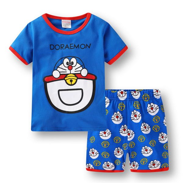 baby summer kids clothes girls home clothing set boys short sleeve costume cotton pajamas children sleepwear pyjamas s400, Blue;red
baby summer kids clothes girls home clothing set boys short sleeve costume cotton pajamas children sleepwear pyjamas s400, Blue;red