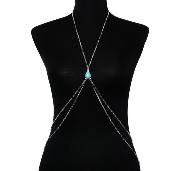 ethnic double layer bodychain alloy resin bikini necklace body necklace cross-bodychain for women gypsy beach body jewelry gifts, Silver
ethnic double layer bodychain alloy resin bikini necklace body necklace cross-bodychain for women gypsy beach body jewelry gifts, Silver