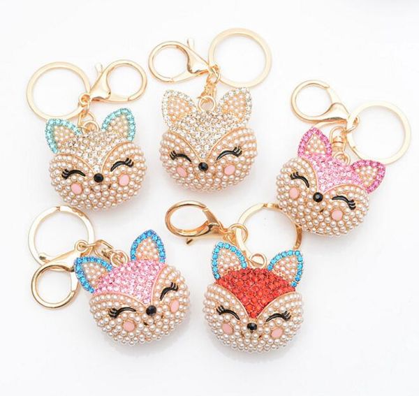 6 colors artificial fox keychain for handbag car key ring cute crystal fox key chain pearl pendant key chains fox keyring crystal keychains, Silver
6 colors artificial fox keychain for handbag car key ring cute crystal fox key chain pearl pendant key chains fox keyring crystal keychains, Silver