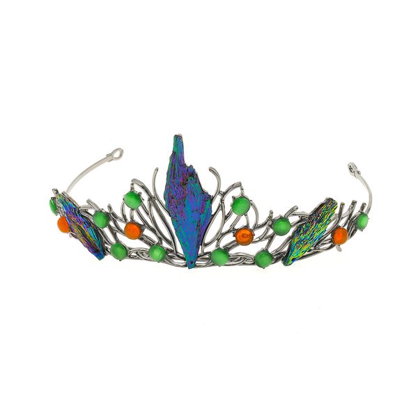 green crystal handmade crown wedding hair jewelry baroque wedding party headbands fashion hair ornaments bridal tiara, Silver
green crystal handmade crown wedding hair jewelry baroque wedding party headbands fashion hair ornaments bridal tiara, Silver