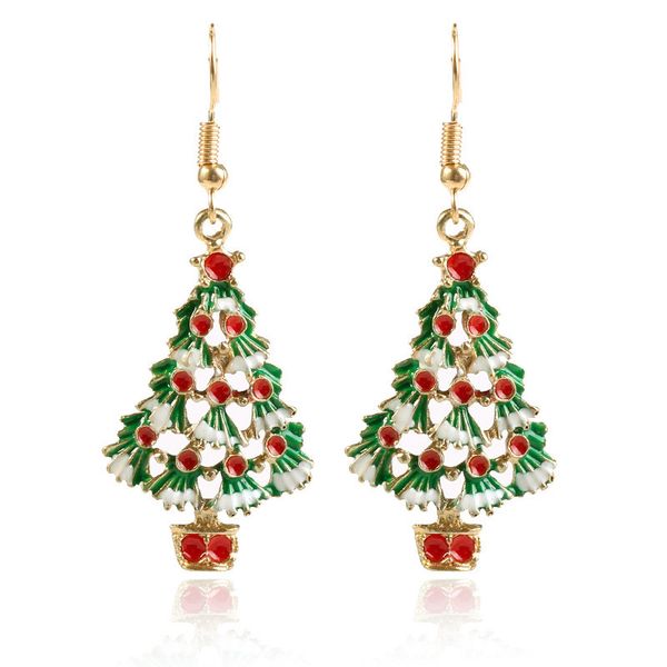 new gold plated green enamel christmas tree drop earrings fashion statement xmas earring for women girls small gifts kq, Golden;silver
new gold plated green enamel christmas tree drop earrings fashion statement xmas earring for women girls small gifts kq, Golden;silver