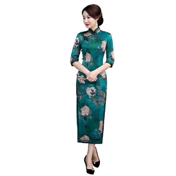 shanghai story 3/4 sleeve long qipao dress with lining vintage chinese cheongsam dress chinese women's, Red
shanghai story 3/4 sleeve long qipao dress with lining vintage chinese cheongsam dress chinese women's, Red