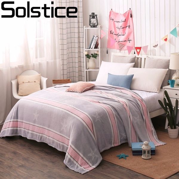 solstice flannel coral blanket pink gray star stripes style fleece blanket throw sofa/bed sheet travel portable 200x230
solstice flannel coral blanket pink gray star stripes style fleece blanket throw sofa/bed sheet travel portable 200x230