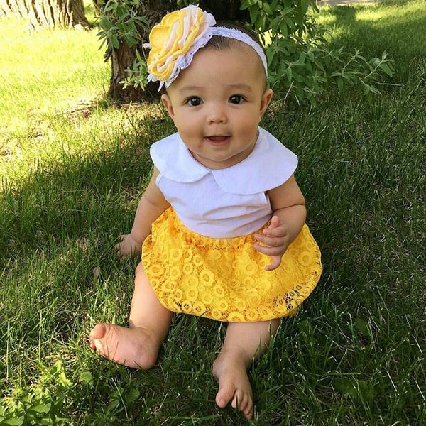 2018 summer baby girl clothes sets sleeveless white chiffon shirts+yellow lace skirts 2pcs kids fashion set boutique outfits
2018 summer baby girl clothes sets sleeveless white chiffon shirts+yellow lace skirts 2pcs kids fashion set boutique outfits
