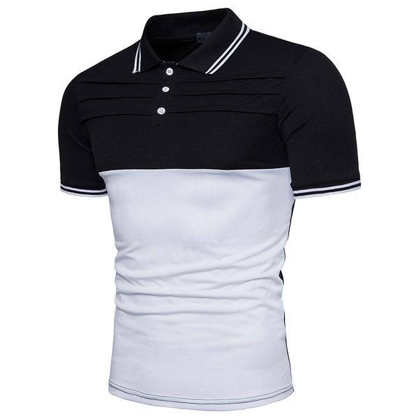 мужская рубашка polo модная и разноцветная, украшена мужской рубашкой polo с короткими рукавами, White;black
мужская рубашка polo модная и разноцветная, украшена мужской рубашкой polo с короткими рукавами, White;black