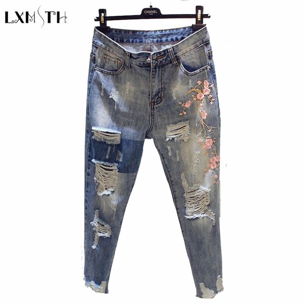 lxmsth 3xl 4xl woman jeans summer 2018 plus size ripped haren denim pants women blue stretch loose embroidery jeans flowers
lxmsth 3xl 4xl woman jeans summer 2018 plus size ripped haren denim pants women blue stretch loose embroidery jeans flowers