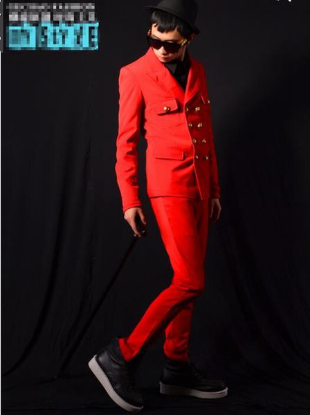 man han edition of the new boutique personality anchor bar singer stage costumes dance dress red double-breasted suit jacket m - 2 xl, Black;red
man han edition of the new boutique personality anchor bar singer stage costumes dance dress red double-breasted suit jacket m - 2 xl, Black;red