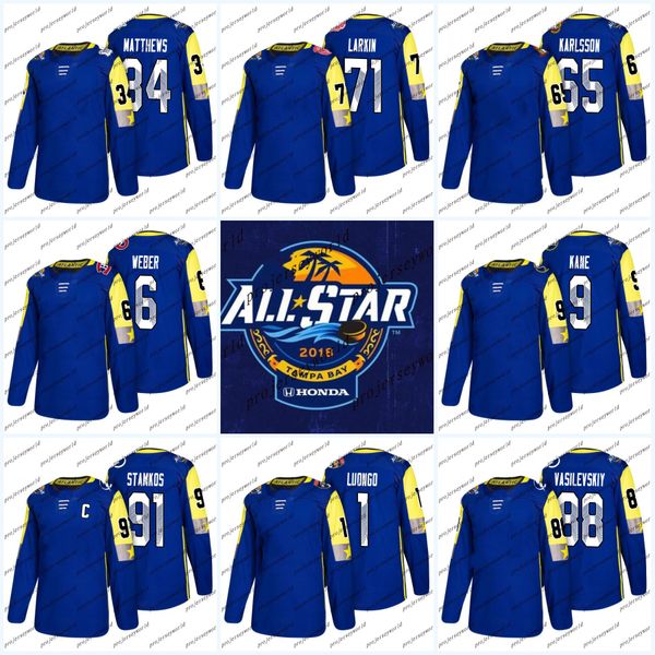 Youth 2018 All-Star Game Auston Matthews Dylan Larkin Erik Karlsso Shea Weber Steven Stamkos Roberto Luongo Atlantic Division Hockey Jersey
Youth 2018 All-Star Game Auston Matthews Dylan Larkin Erik Karlsso Shea Weber Steven Stamkos Roberto Luongo Atlantic Division Hockey Jersey