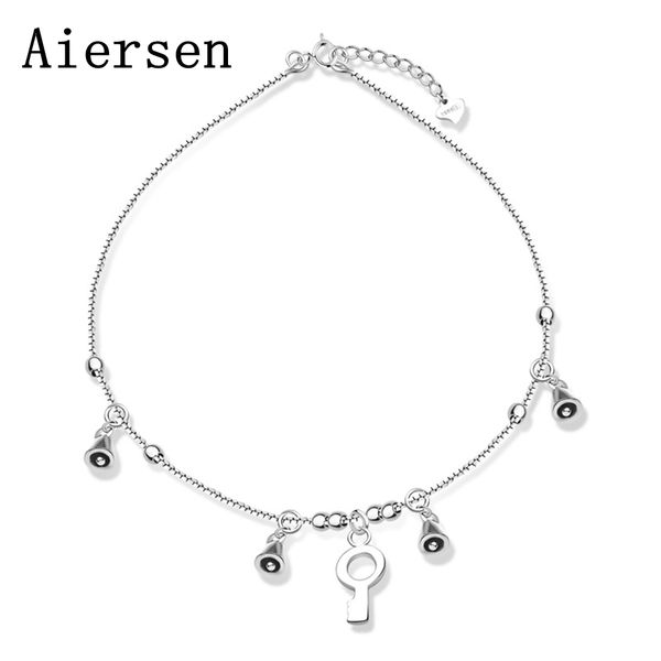 aiersen key bell pure silver s925 chain anckle women handmade leg bracelet trendy anklets fine jewelry tobillera plata 925, Red;blue
aiersen key bell pure silver s925 chain anckle women handmade leg bracelet trendy anklets fine jewelry tobillera plata 925, Red;blue