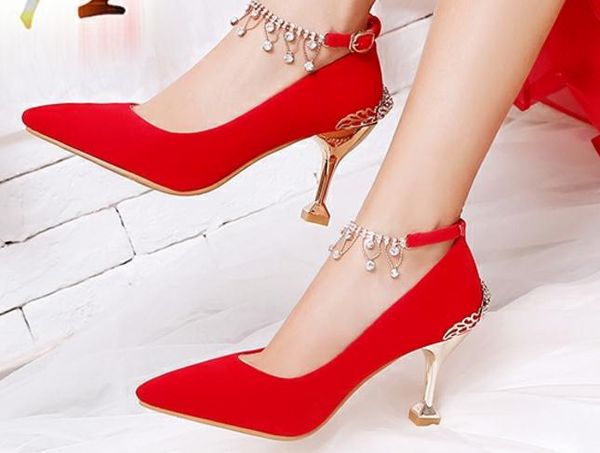 send wedding shoes women 2018 new style red high heel bride shoes fine heel water drill shoes heel 4cm ,6cm ,8cm, Black
send wedding shoes women 2018 new style red high heel bride shoes fine heel water drill shoes heel 4cm ,6cm ,8cm, Black