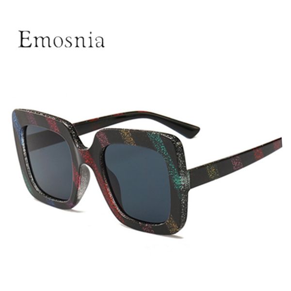 emosnia women funny stripe square sunglasses new brand designer colourful vintage sun glasses male female uv400, White;black
emosnia women funny stripe square sunglasses new brand designer colourful vintage sun glasses male female uv400, White;black