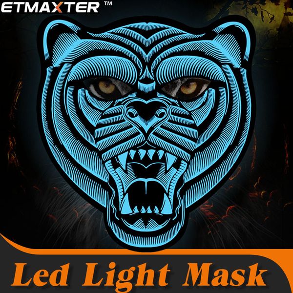 etmaxter soft and convenient led mask entertainment products music voice control toys with lighting for halloween celebration
etmaxter soft and convenient led mask entertainment products music voice control toys with lighting for halloween celebration