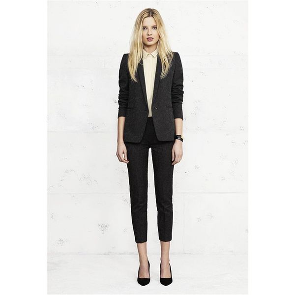 new fashion slim women's business office work clothes ladies solid color suit two-piece suit (jacket + pants) support customization, White;black
new fashion slim women's business office work clothes ladies solid color suit two-piece suit (jacket + pants) support customization, White;black