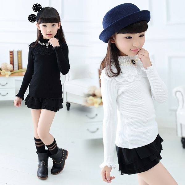 children's sweater kids clothing autumn/winter girl's wool bottoming shirt half high collar elastic lace girls baby sweater, Blue
children's sweater kids clothing autumn/winter girl's wool bottoming shirt half high collar elastic lace girls baby sweater, Blue