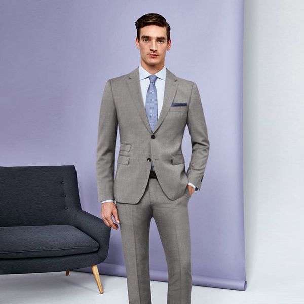 formal business grey office men suits groom wedding tuxedos custom made man blazers 2piece latest coat pant designs costume homme, Black;gray
formal business grey office men suits groom wedding tuxedos custom made man blazers 2piece latest coat pant designs costume homme, Black;gray