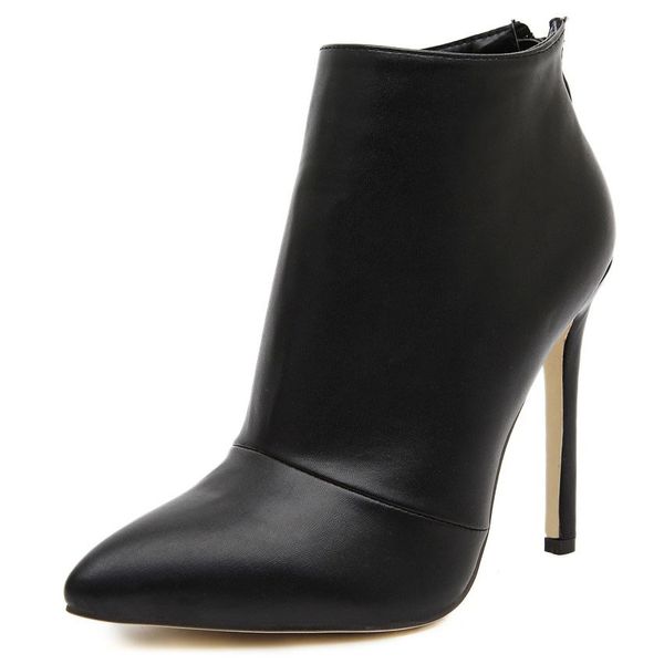 women pumps high heels boots shoes woman pointed toe wedding party dress stiletto ladies short ankle boots size, Black
women pumps high heels boots shoes woman pointed toe wedding party dress stiletto ladies short ankle boots size, Black