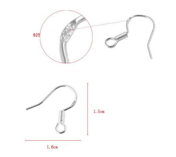 sterling 925 silver earring findings fishwire hooks ear wire hook french hooks jewelry diy 15mm fish hook mark 925
sterling 925 silver earring findings fishwire hooks ear wire hook french hooks jewelry diy 15mm fish hook mark 925