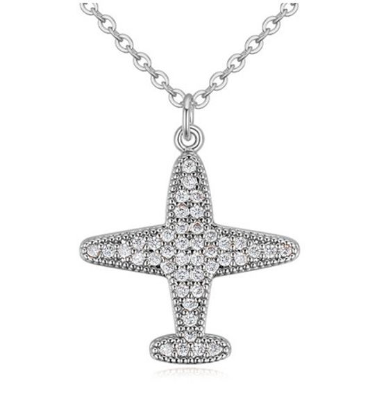 pendant necklaces fashion women zircon plane necklaces jewelry luxury simple 18k gold plated pendant, Silver
pendant necklaces fashion women zircon plane necklaces jewelry luxury simple 18k gold plated pendant, Silver