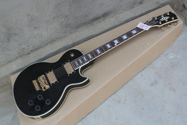 Бесплатная доставка Lp пользовательские черный 6 строк электрогитара с Floyd Rose Тремоло пользовательский Магазин Клен гриф гитара
Бесплатная доставка Lp пользовательские черный 6 строк электрогитара с Floyd Rose Тремоло пользовательский Магазин Клен гриф гитара