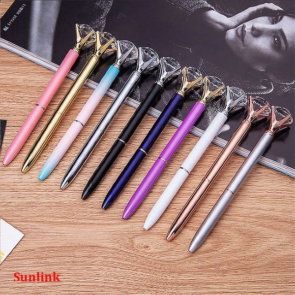 Korean tationery office upply multi color creative carat big diamond metal pen gem cry tal ballpoint pen tationery hg, Blue;orange
Korean tationery office upply multi color creative carat big diamond metal pen gem cry tal ballpoint pen tationery hg, Blue;orange